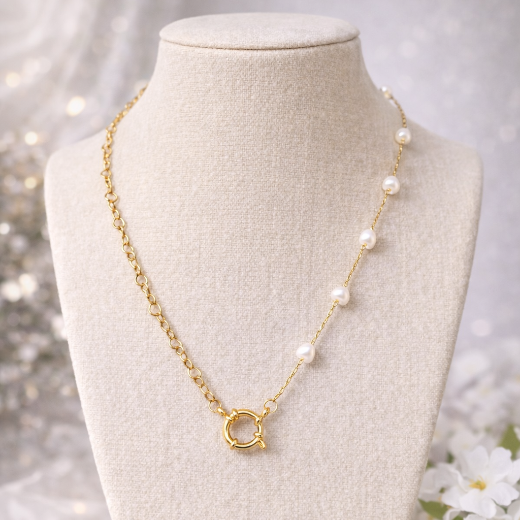 Pearl Whisper Station Necklace