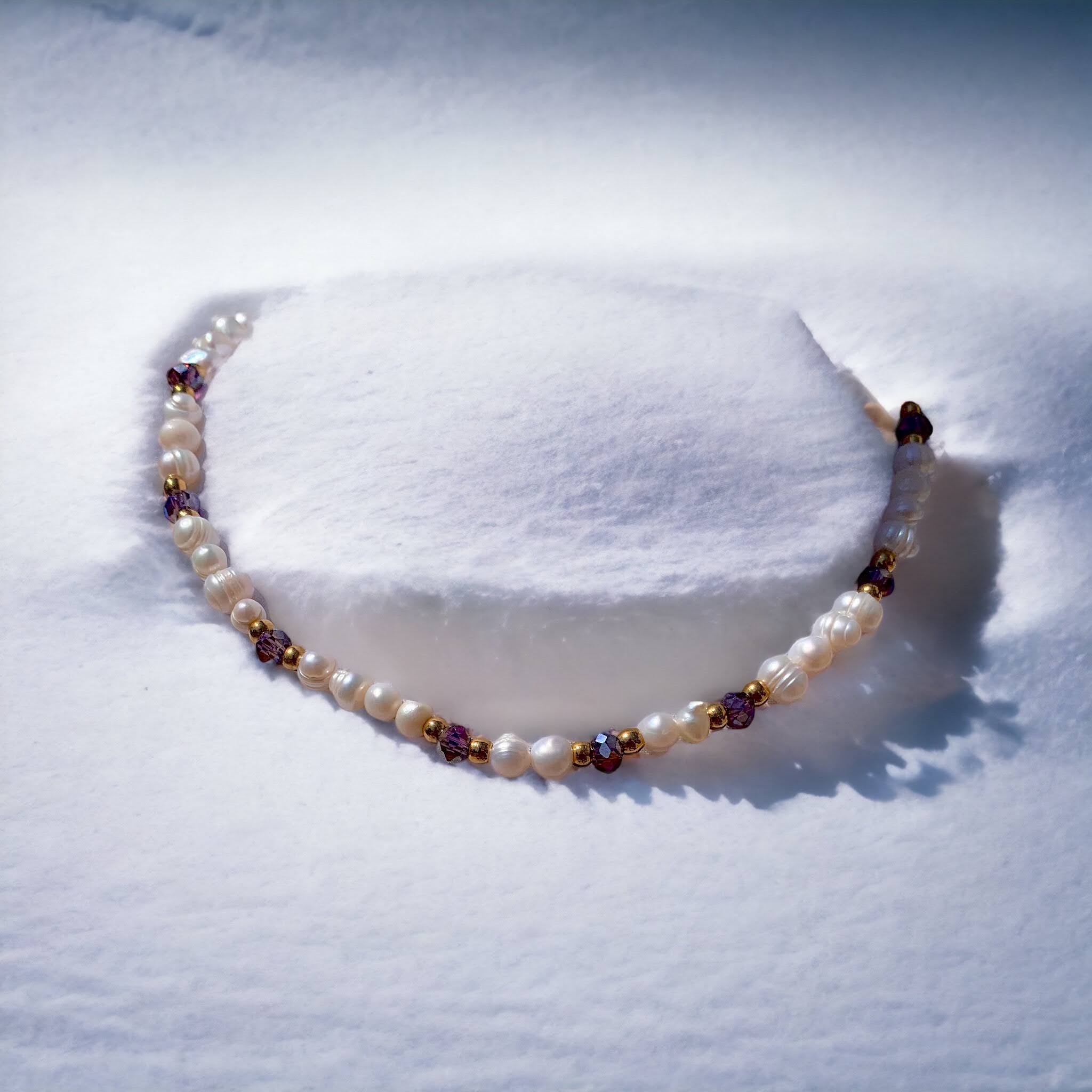 Gargantilla de perlas Lumière