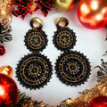 Noir Eclipse Statement Earrings