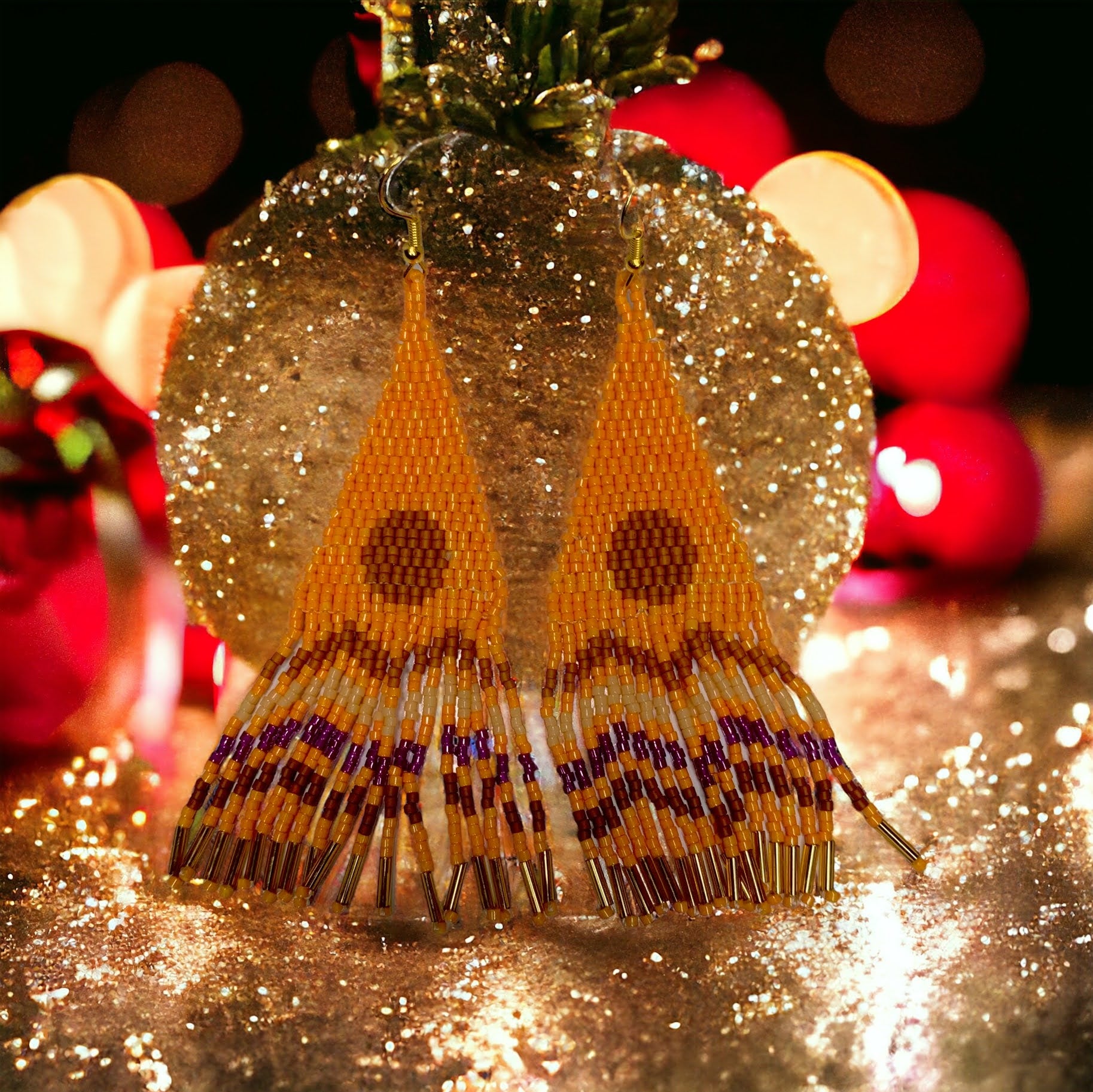 Sunset Cascade Fringe Earrings